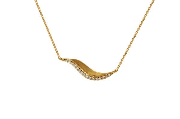 Talay Mini Wave 19 Diamond Necklace