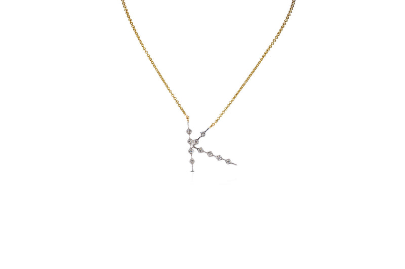 Talisman: Constellation Alphabet K Diamond Necklace