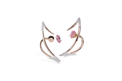 Le Phoenix Zeal Pink Sapphire & Diamond Earrings