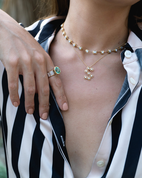 Mingle Petite Alphabet S Diamond Necklace by Kavant & Sharart