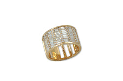 Classic Diamond Cigar 7 Ring set in 18K Gold