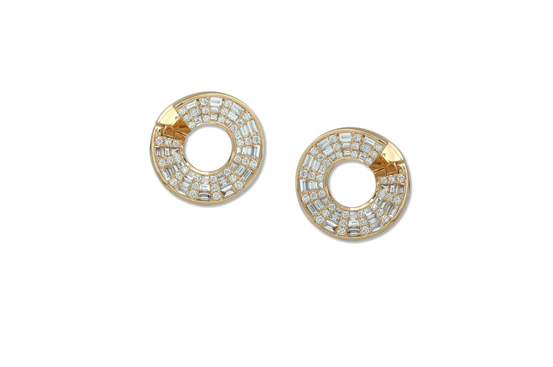 The Twist Kaleidoscope Mini 1.5 Diamond Earrings