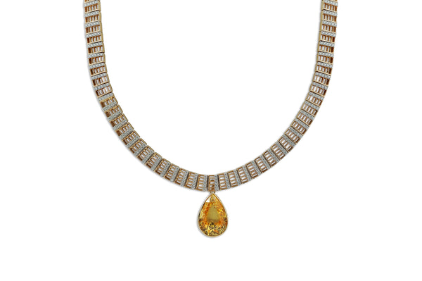 Twist Kaleidoscope Cigar Diamond Necklace