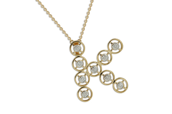 Mingle Petite Alphabet K Diamond Necklace by Kavant & Sharart