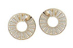 The Twist Grande 3.0 Disc Diamond Earrings