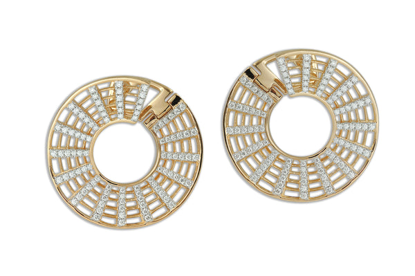 The Twist Grande 3.0 Disc Diamond Earrings