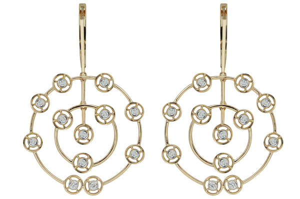 Twist Le Petite Kaleidoscope Swirl Diamond Earrings