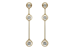 Mingle Petite 3 Bar Diamond Earrings
