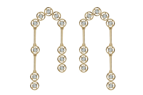 Twist Le Petite Kaleidoscope cascading 123 Diamond Earrings