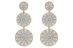 Twist Kaleidoscope 3-2-1 Diamond Earrings