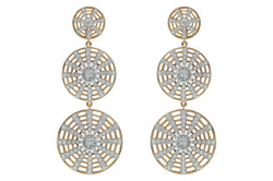 Twist Kaleidoscope 3-2-1 Diamond Earrings