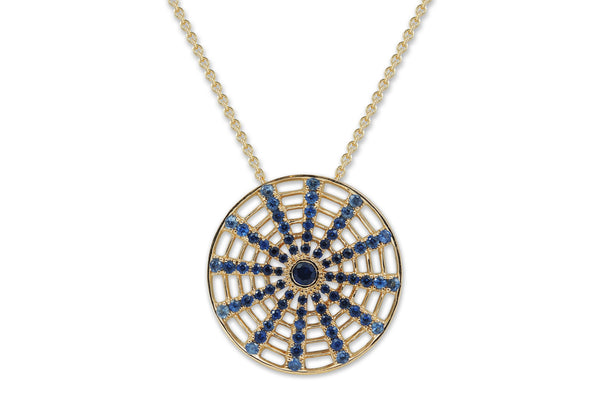 Twist Kaleidoscope II Sapphire Necklace (Grande)