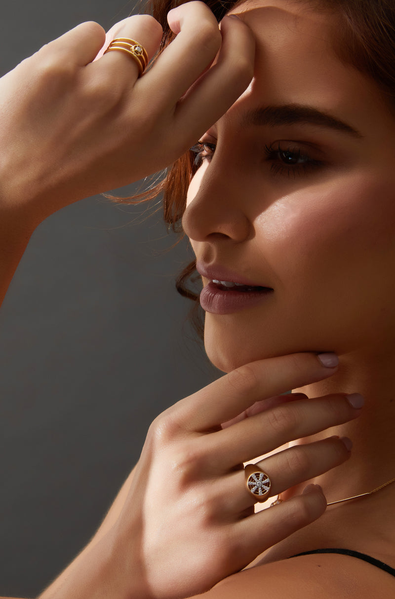 Twist Kaleidoscope Diamond Ring