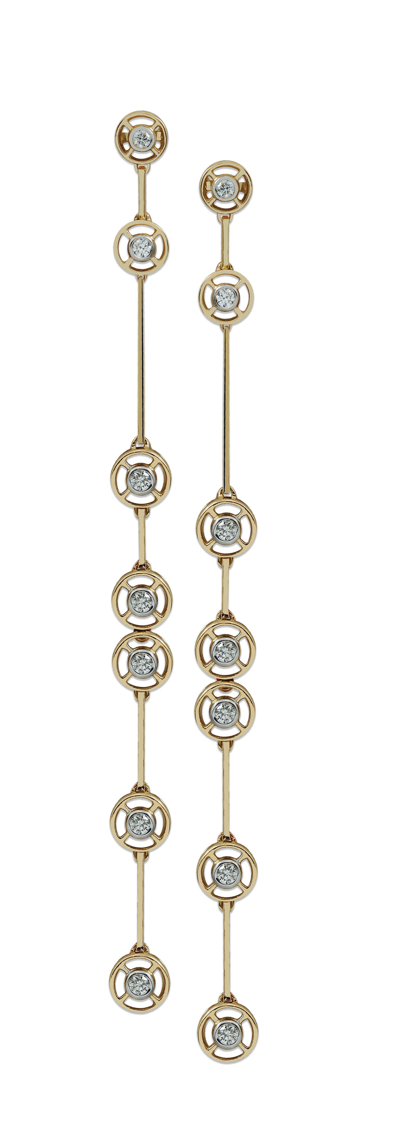 Twist Kaleidoscope Petite 7 Diamond Earrings