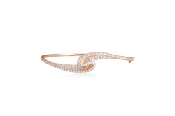 Talay Wave Diamond Bangle (mini)