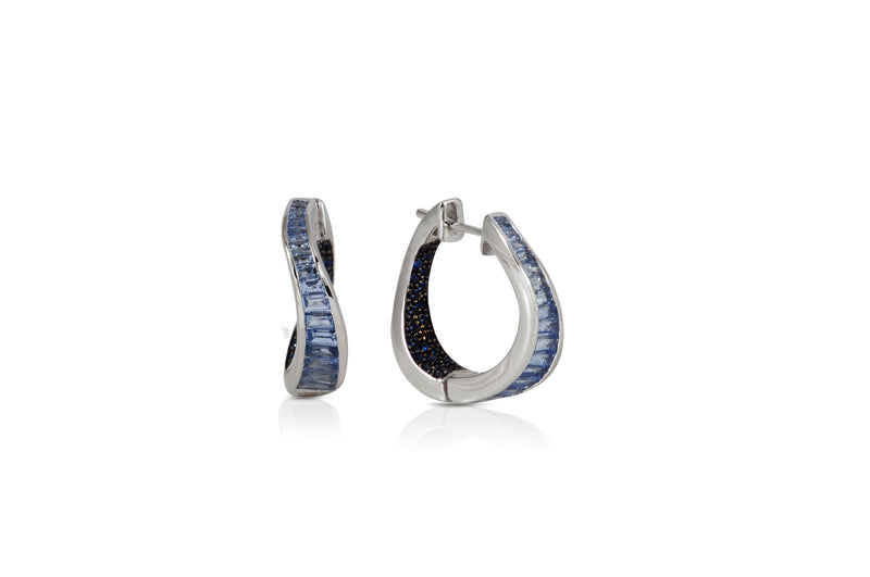 Talay Wave Twist Hoop Earrings (small)