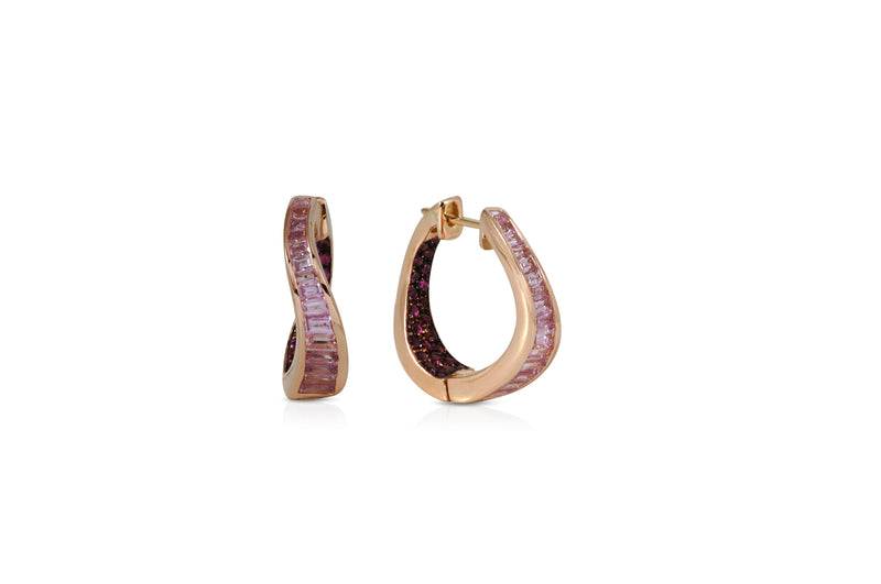 Talay Wave Twist Hoop Earrings (small)