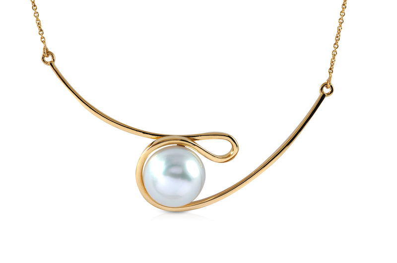 Talay South Sea Pearl Silhouette Necklace