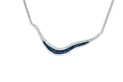 Talay Wave 19 Sapphire & Diamond Necklace