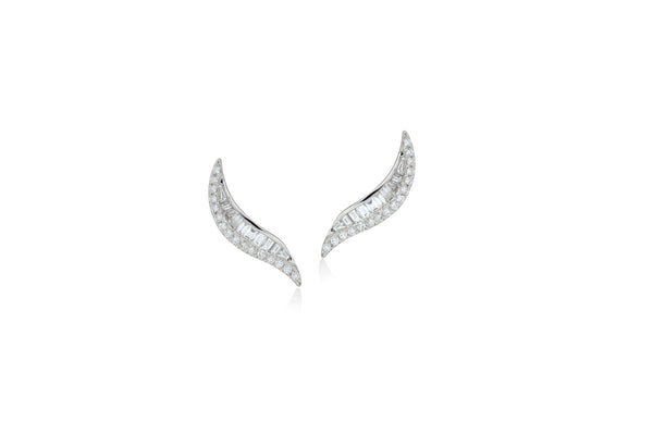 Talay Wave 19 Diamond Stud Earrings