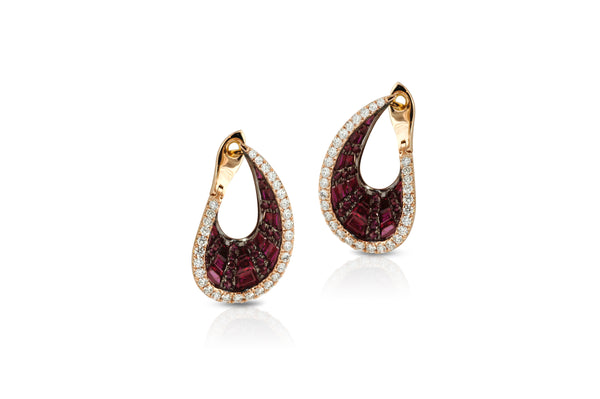 Talay front-back droplet Earrings