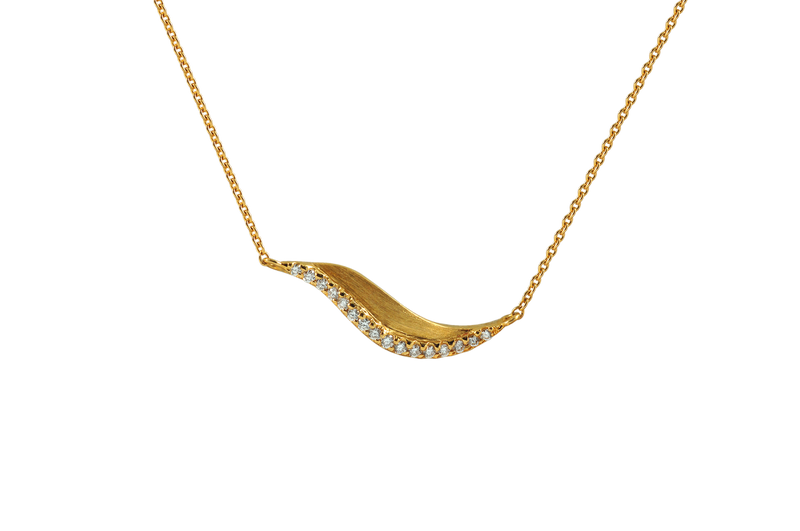 Talay Mini Wave 19 Diamond Necklace