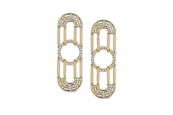 Twist Kaleidoscope Diamond X-Earrings