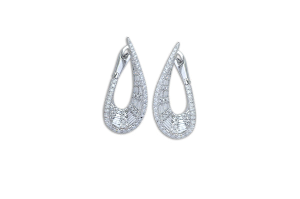 Talay front-back droplet Earrings New Medium