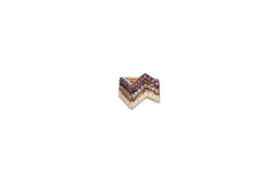 Origami Ziggy Sapphire Diamond Earcuff  in Rose Gold