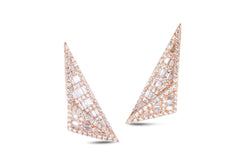 Origami Trillion Diamond Earrings as seen on Jennifer Lopez