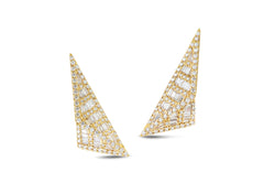 Origami Trillion Diamond Earrings as seen on Jennifer Lopez