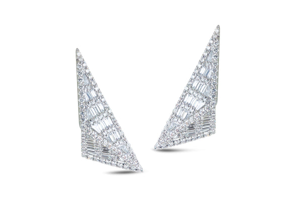 Origami Trillion Diamond Earrings as seen on Jennifer Lopez