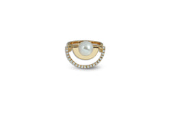 Twist Reflection Akoya Pearl Diamond Ring Jacket