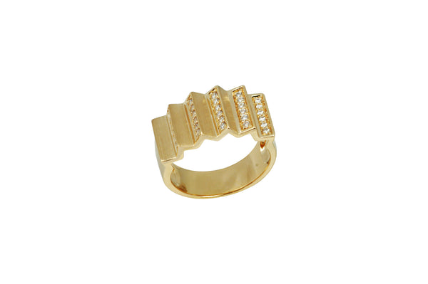 Agamo 1.0 Diamond Yellow Gold Ring