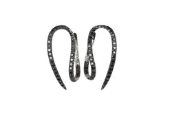 Le Phoenix Single Claw Black Diamond Earrings