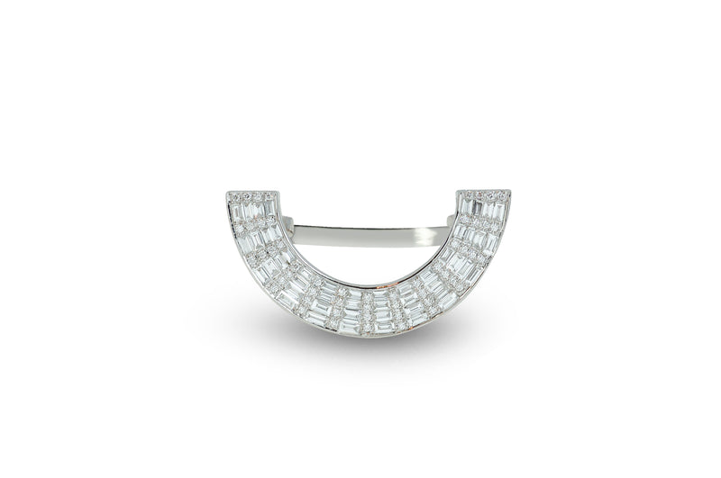 Twist Reflection Tanzanite Diamond Double Jacket Ring