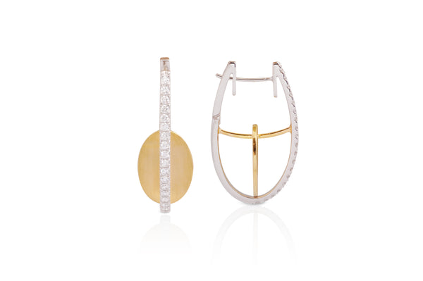 GeoArt Oval Float Earrings