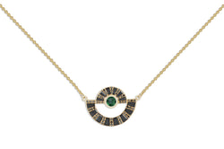 Twist Reflection Emerald & Diamond Necklace