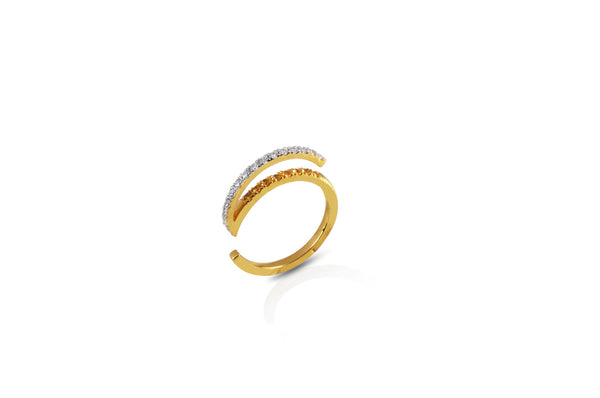 GeoArt Happy Round Sapphire & Diamond Ring