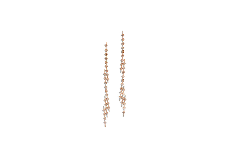 Talisman: Constellation 3-2-1 Rose Gold Diamond Earrings [as seen on Tracee Ellis Ross]