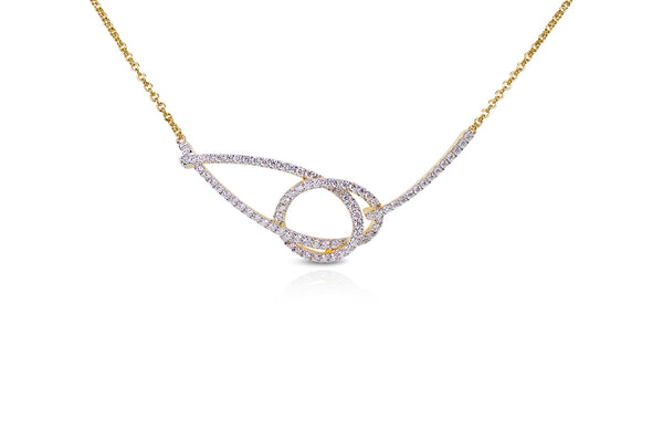Talisman: Eternity Knot Diamond Necklace
