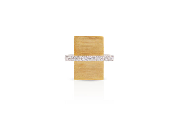 GeoArt Rectangle Float Diamond Ring