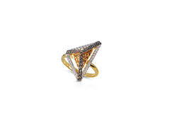 GeoArt Basic Sapphire & Diamond Ring