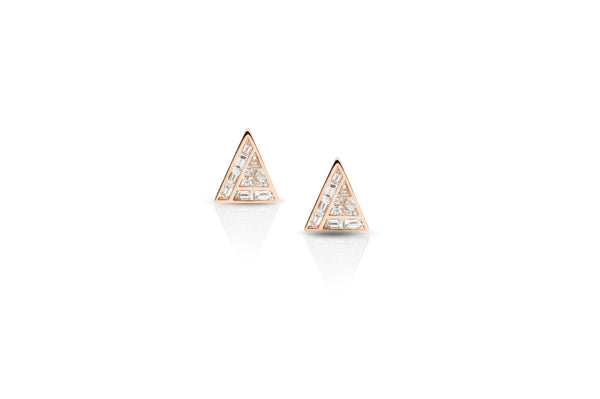 GeoArt Back to Basics Trillion Puzzle Ear Jacket Earrings