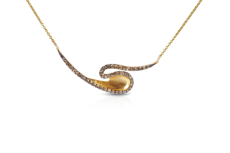 Talay Gold Wave Necklace