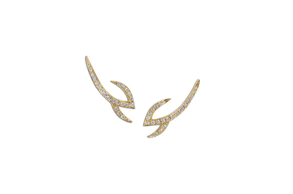 Le Phoenix Claw Diamond Earrings