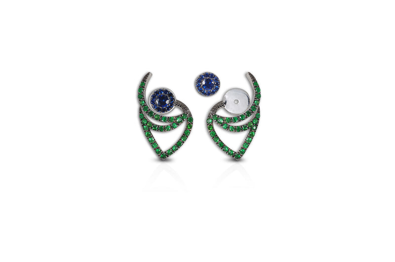 Le Phoenix Over-the-Moon Diamond Earrings