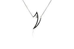 Le Phoenix Zeal  Black & White Diamond Necklace