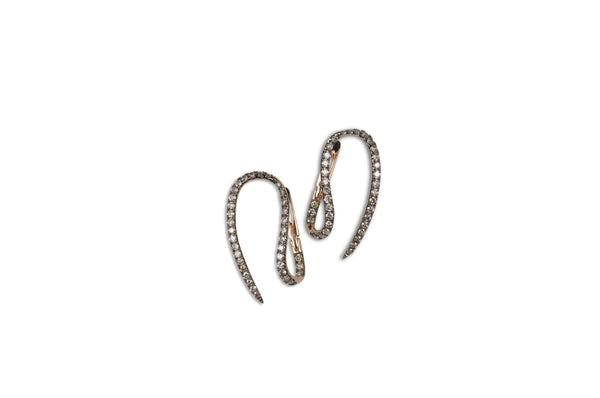 Le Phoenix Single Claw Diamond Earrings