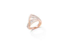 Talay Wave II Rose Gold Diamond Ring